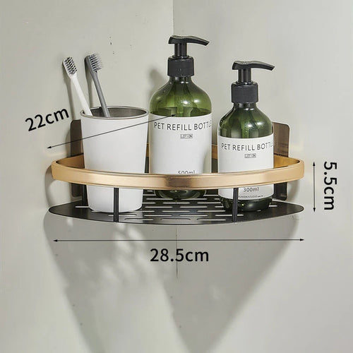 etagère murale de rangement sans perçage pour shampoing et maquillage