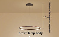 lustre led moderne à intensité variable style minimaliste