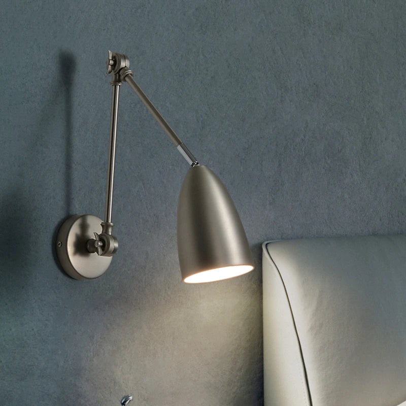 applique murale moderne nordique led en fer industriel - vue 2 sur 9