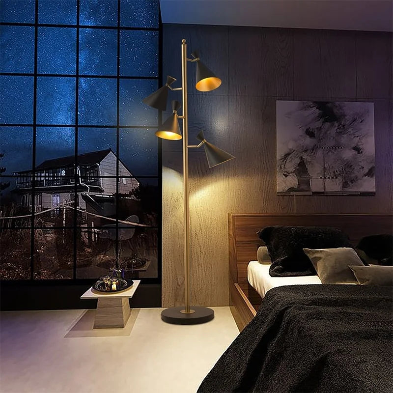 lampadaire postmodern minimaliste en fer pour coin vestiaire