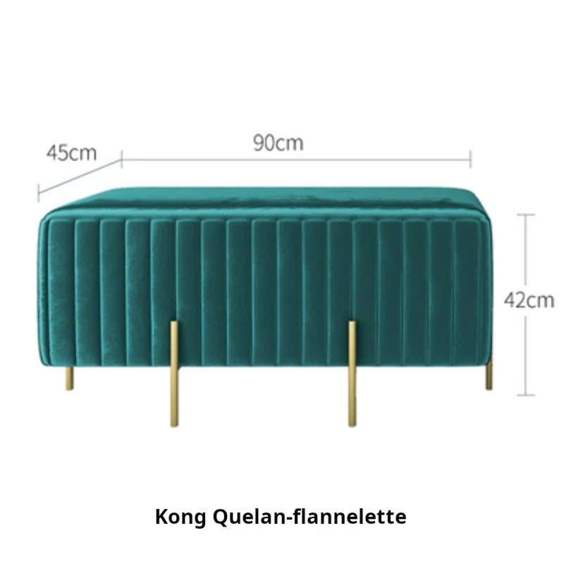 banc en velours nordique créatif multifonction pour le salon et la chambre - vue 15 sur 16