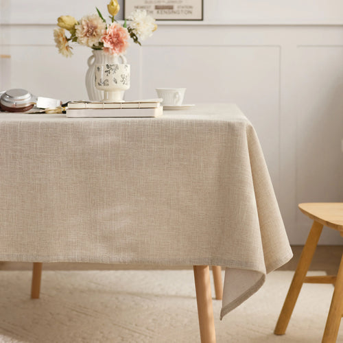 Nappe style japonais unie polyester lavable table