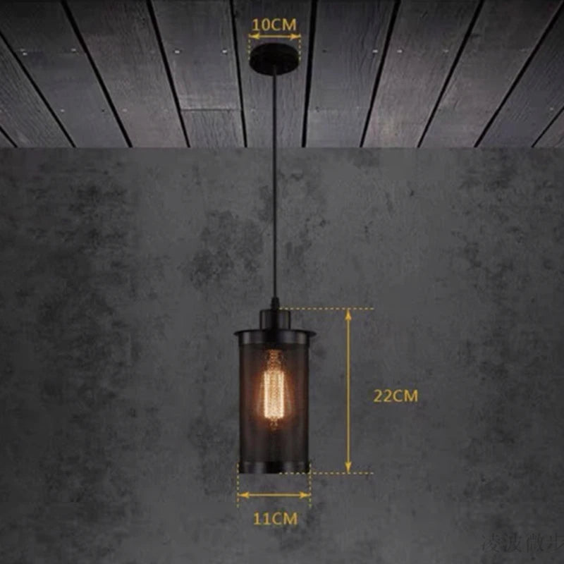 suspension vintage en fer pour café bar et balcon - vue 3 sur 6