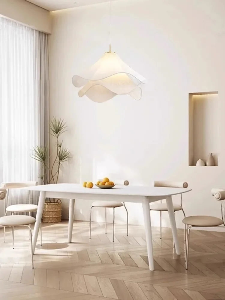 lustre led créatif européen en forme de lotus décoration moderne - vue 4 sur 5