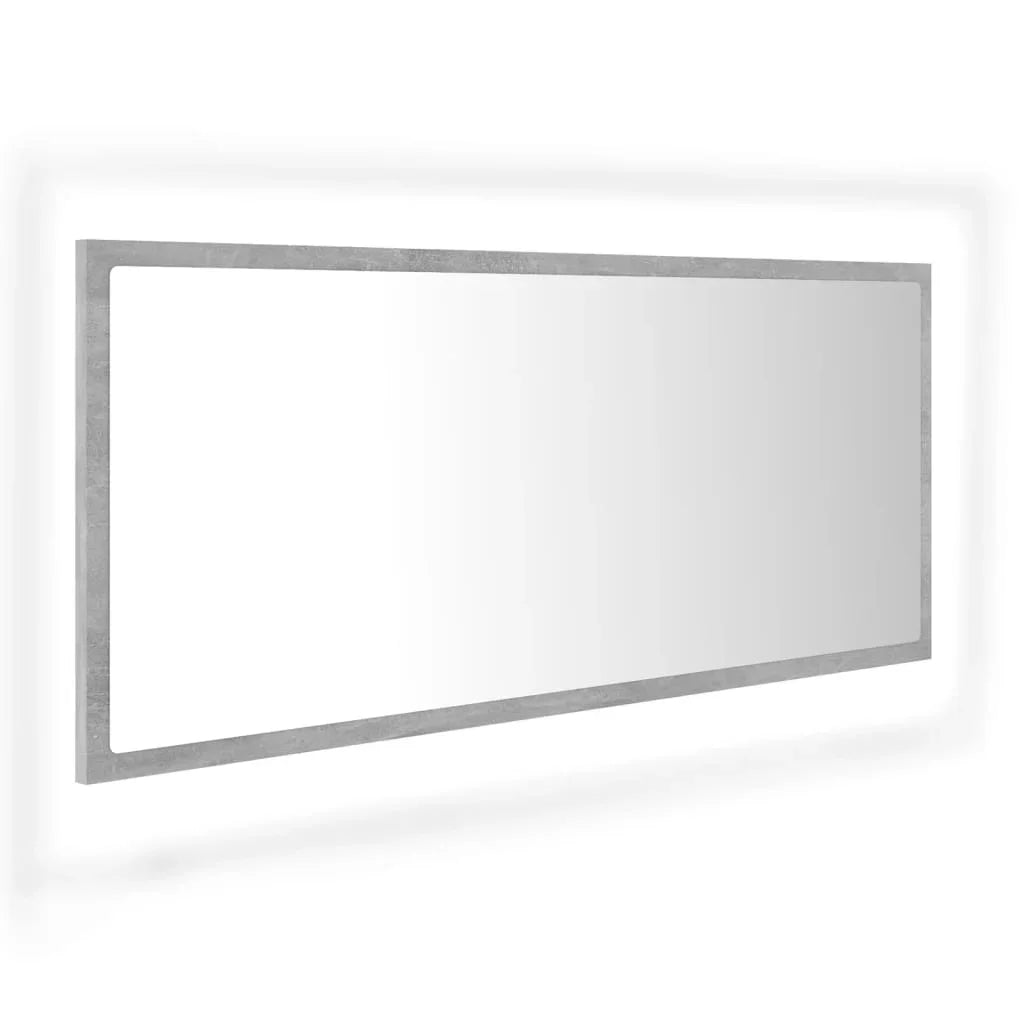 LED bathroom gray concrete 100x37cm acrylic, modern Dressing room furniture girl bedroom bedside cabinet storage vanity wardrobe