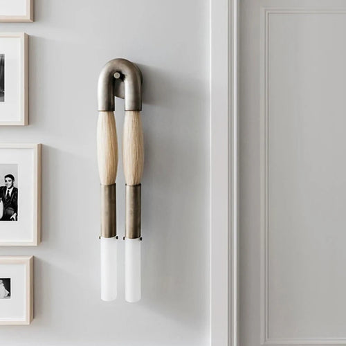 applique murale en métal et tissu acrylique 	 design