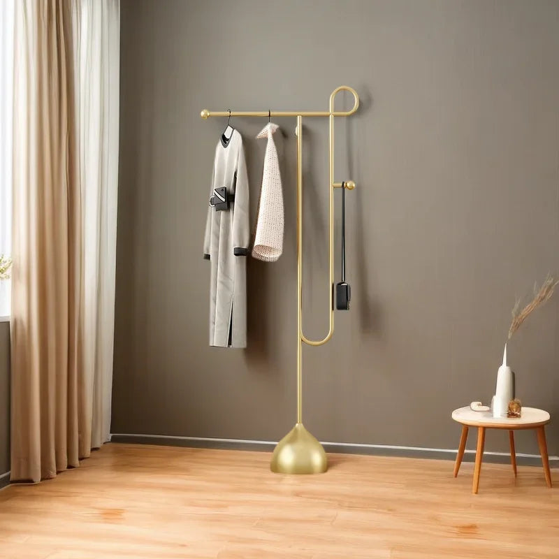porte-manteaux en métal modernes et créatifs pour rangement élégant - vue 8 sur 9