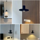Suspension De Style Industriel Rétro Trou Noir Pierre LED Pendel Art Nordique Design Lustre pour Bar Salle À Manger Chambre