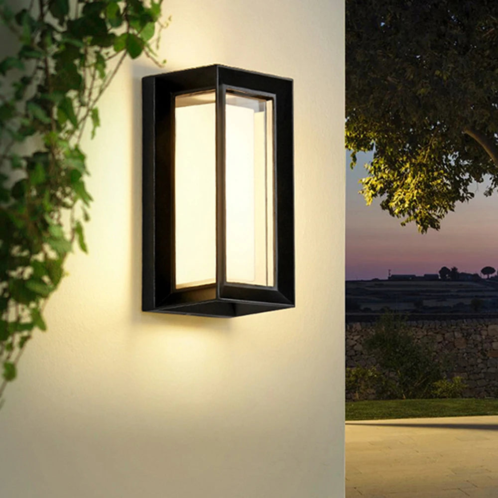 applique murale led étanche pour extérieur jardin patio - vue 2 sur 7