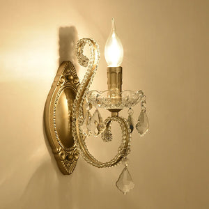 Moderne Kristall-Wandleuchte mit elegantem LED-Licht