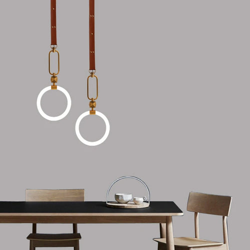Nordische LED-Deckenleuchte Ring Design für Innenbereiche - vue 6 sur 7