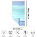 serviette de plage turque coton rayures pompons légère