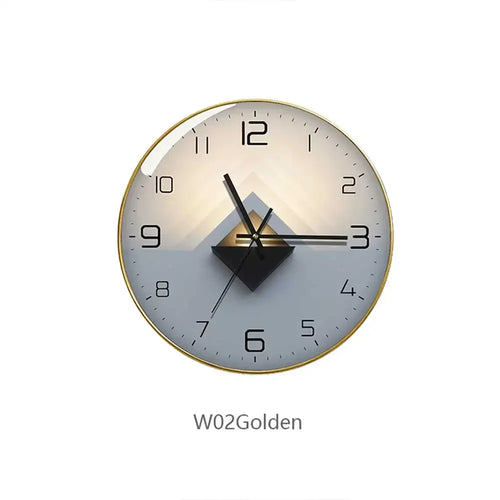 horloge murale en verre design moderne créatif pour décoration intérieure
