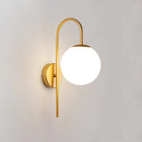 applique led boule de verre de luxe pour hôtel bar