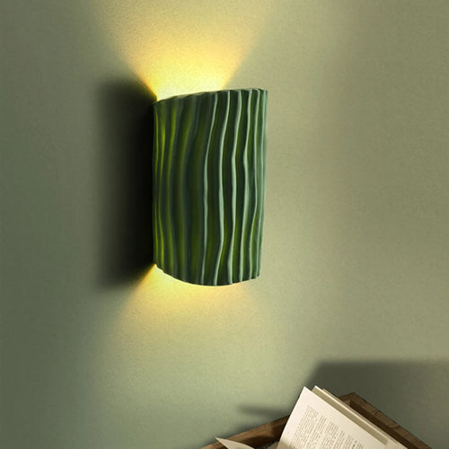 Nordische Wandleuchte aus Resin mit Wellenmuster, dekorativ, doppelseitig - vue 2 sur 9