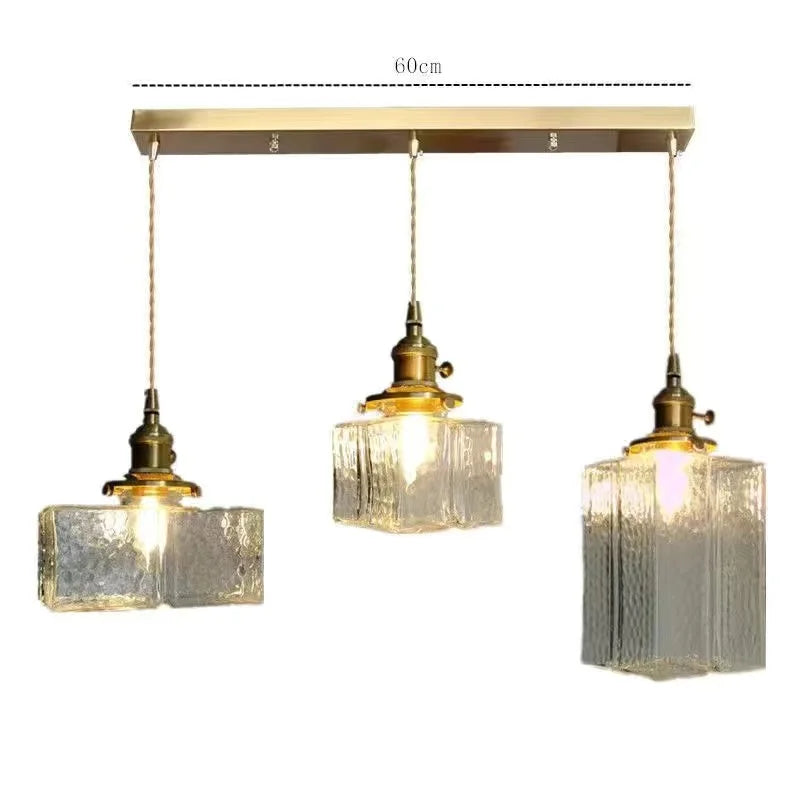 Retro-Pendelleuchte aus Glas mit kreativer LED-Beleuchtung für Vintage-Look