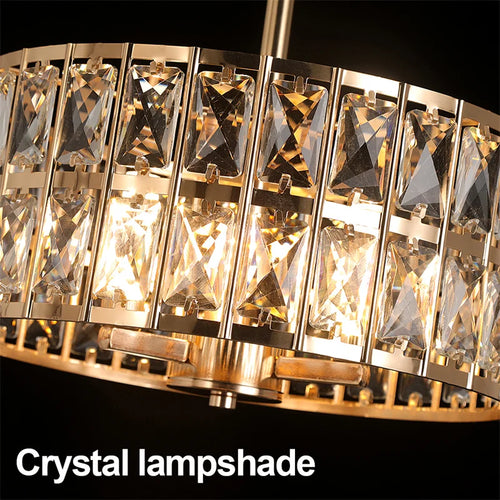lustre de luxe en cristal suspendu pour décoration maison