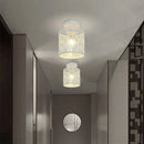 Moderne Pendelleuchte aus Eisen im Retro-Stil mit Metallgitter