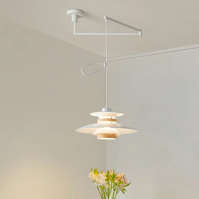 Suspension à culbuteur Table à manger Suspension bras oscillant plafonniers suspendus cuisine île barre E27 Illuminaire