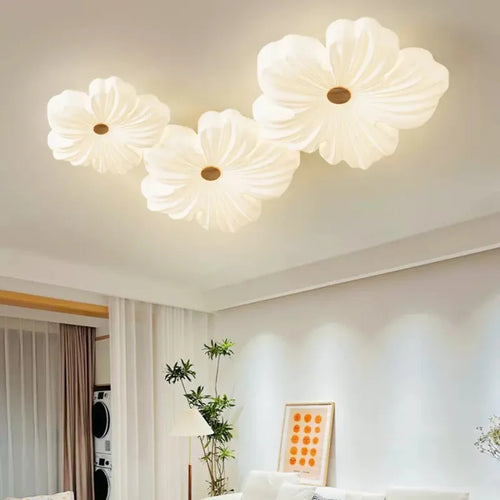 Moderner LED-Deckenleuchte in Blumenform für stilvolle Innendekoration - vue 2 sur 12