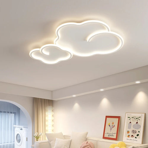 plafonnier scandinave nuage gradation avec télécommande en option - vue 4 sur 11