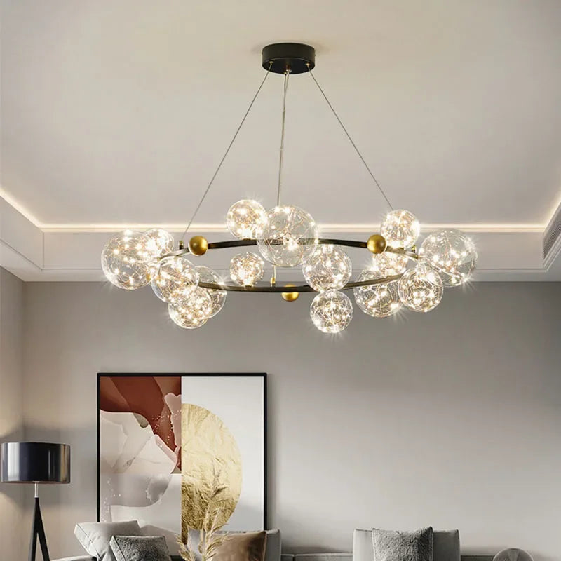 lustre nordique moderne étoilé pour un intérieur créatif