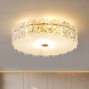 LED-Deckenleuchte aus Kristallglas im minimalistischen Design für elegantes Interieur