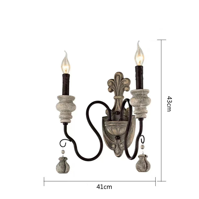 lustre vintage en fer forgé style industriel pour décoration moderne
