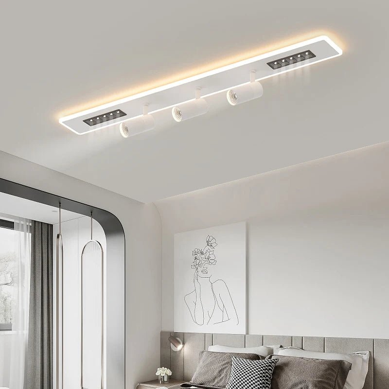 plafonnier led simple spot longue bande trois couleurs