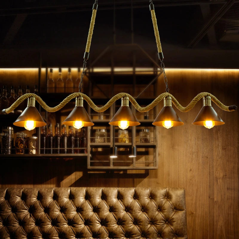 Lustre de Restaurant de Style industriel rétro - vue 4 sur 8