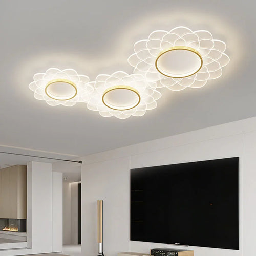 LED-Deckenleuchte Spot mit floralem Design aus Acryl für die Innendekoration - vue 2 sur 12