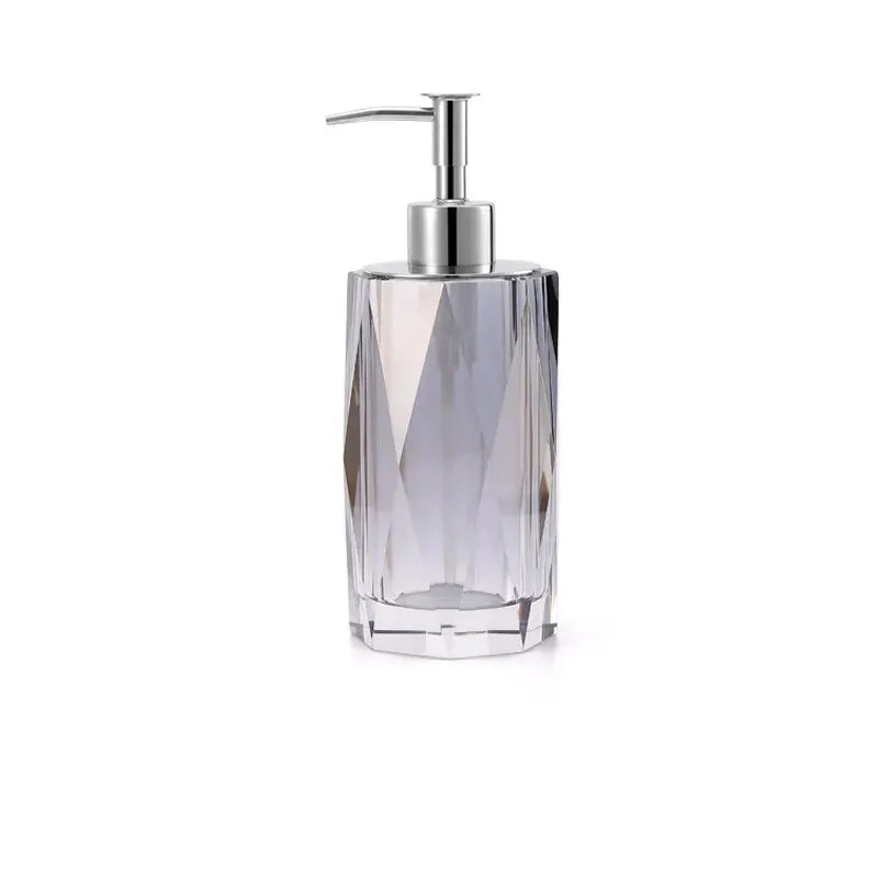 distributeur de savon liquide en cristal transparent pour salle de bain - vue 16 sur 20