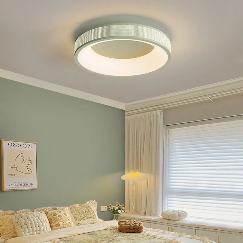 qiyimei led plafonnier style cercle carré pour décoration maison