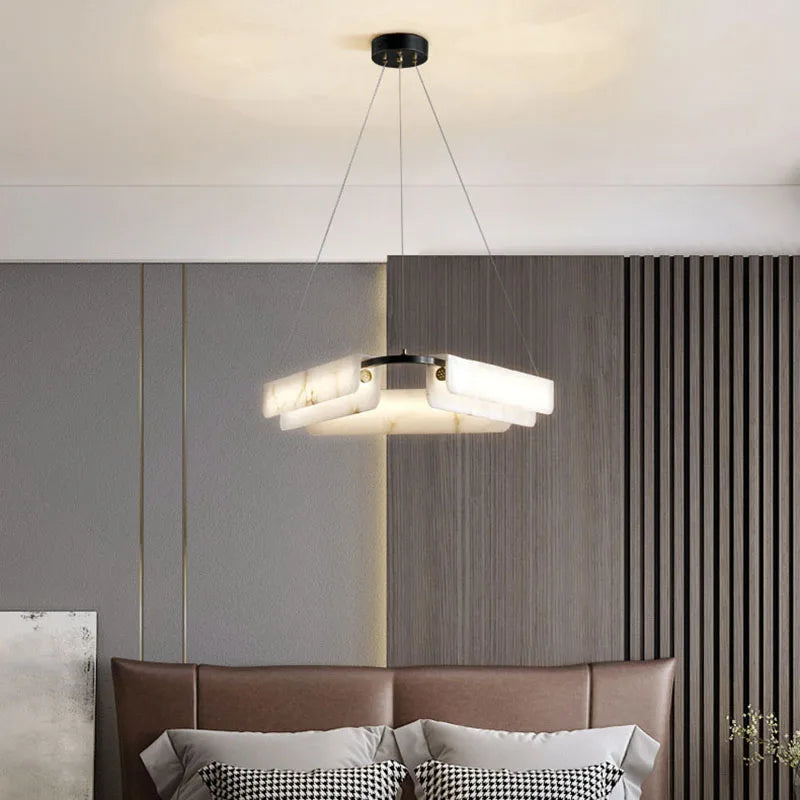 Lustre en marbre naturel - vue 5 sur 9