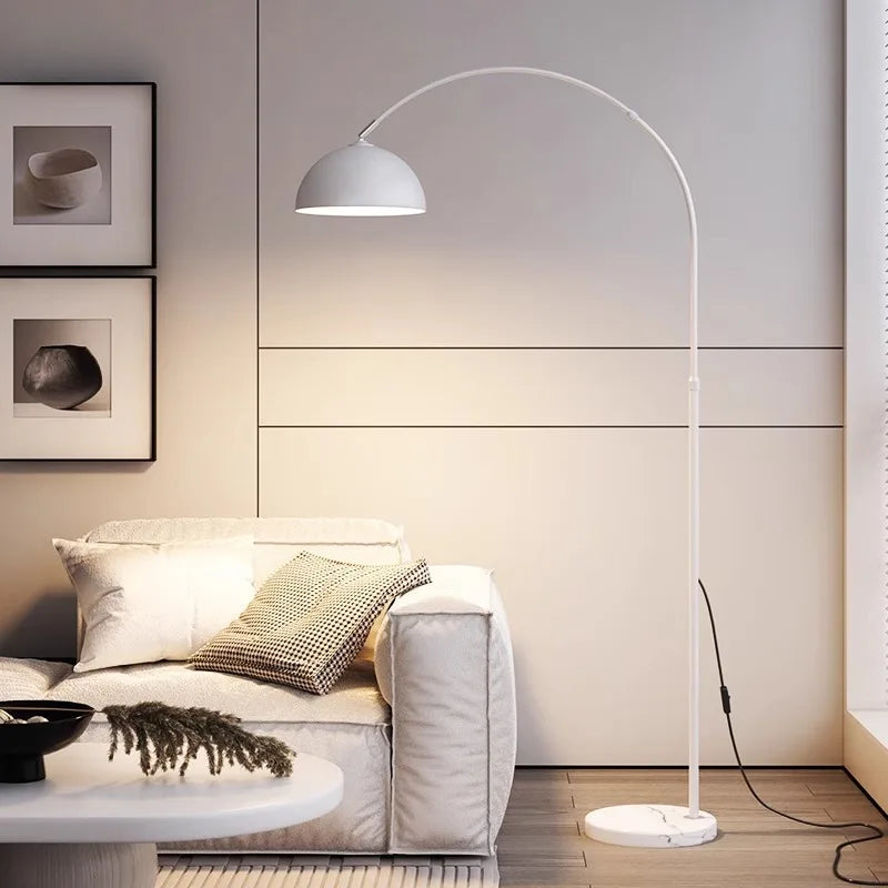 lampe de chevet moderne en tissu et marbre style européen - vue 9 sur 9
