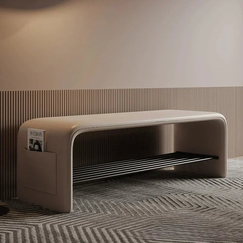 Doorway Shoe-changing Stool, Shoe Cabinet Storage, Two-purpose All-in-one Stool, Bedroom Simple Bedside Bench for Sitting - vue 11 sur 10