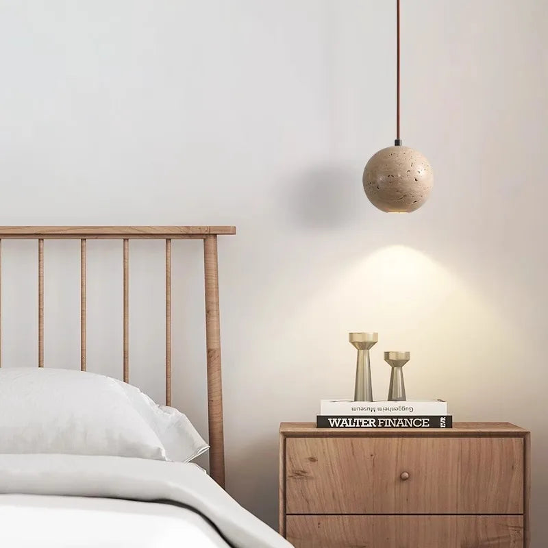 suspension à led en pierre de grotte design moderne pour intérieur - vue 3 sur 7