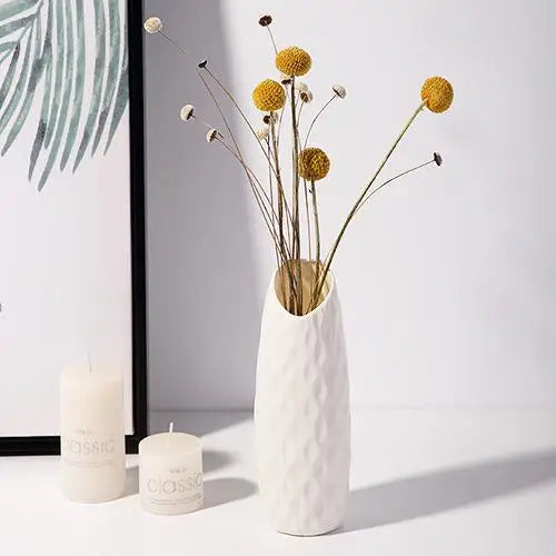 vase nordique en plastique pour fleurs décoration moderne maison - vue 9 sur 12