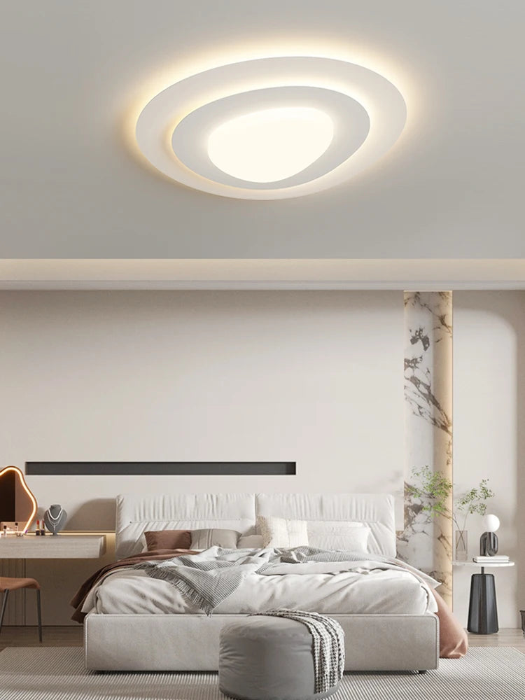 lustre qiyimei en forme de triangle luminaires éclairage intérieur - vue 7 sur 12