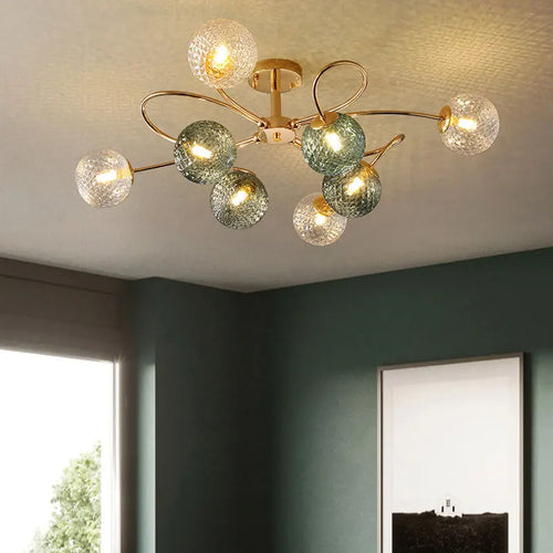 LED-Kronleuchter multicolor Design für modernes und dekoratives Interieur - vue 5 sur 16