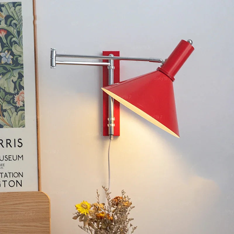 applique murale led créative télescopique pour lecture décorative - vue 5 sur 11