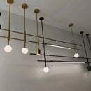 lustre minimaliste réglable en hauteur pour divers espaces
