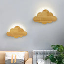 Wandleuchte Wolke aus natürlicher Eiche für Kinderzimmer-Dekoration