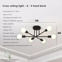 Plafonnier LED à plusieurs lampes décor