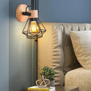 Applique murale Loft Fer Bois Vintage Cage