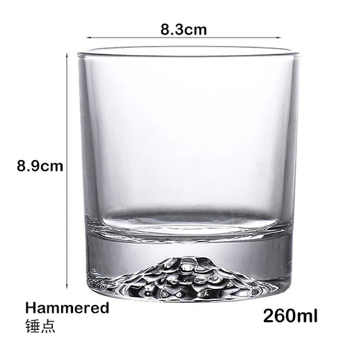 Verres whisky relief vintage robuste bar maison
