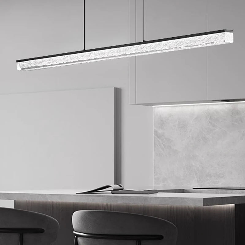 lustre en acrylique design italien pour espaces modernes et élégants - vue 4 sur 9