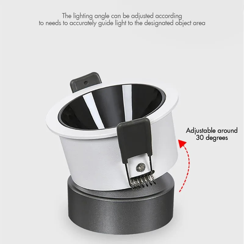 spot lumineux led encastrable anti-éblouissement avec intensité réglable - vue 5 sur 5