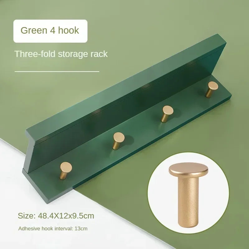 porte-manteau mural en bois pour rangement créatif et pratique - vue 12 sur 15