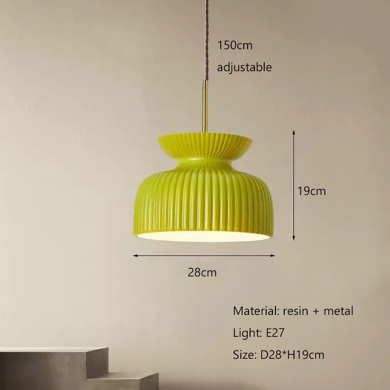 lustre nordique minimaliste led style crème pour restaurant